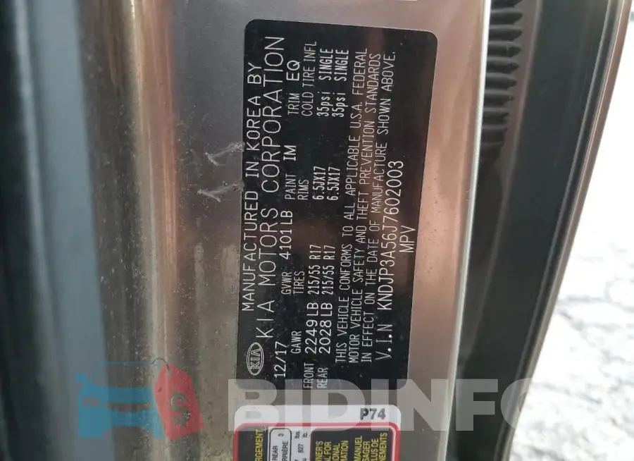 KNDJP3A56J7602003 Photo# 12