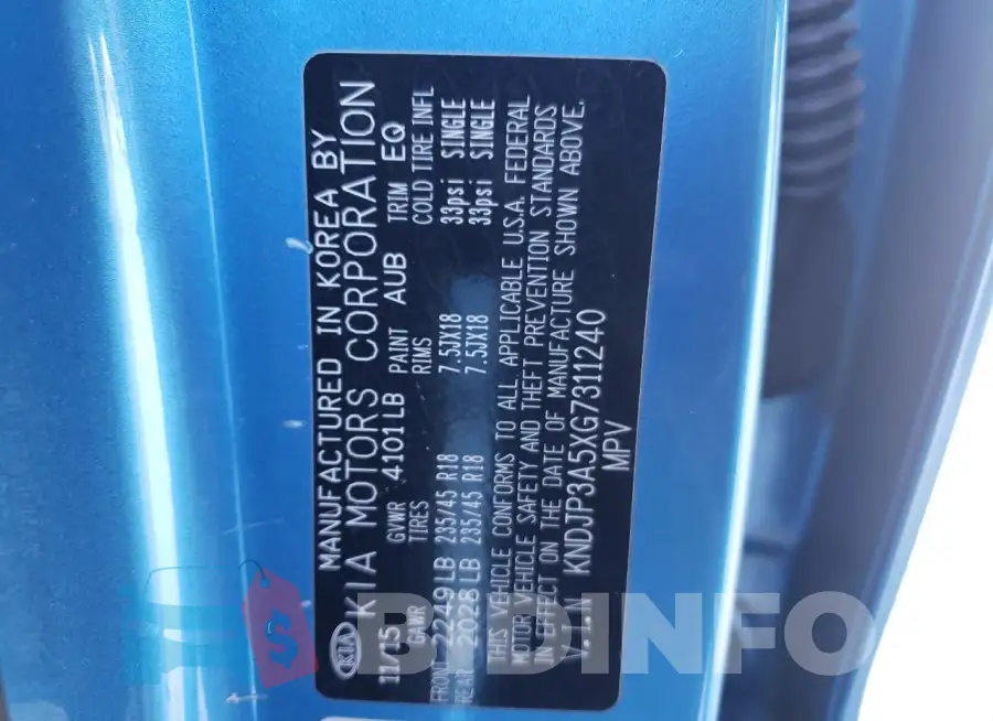 KNDJP3A5XG7311240 Photo# 13