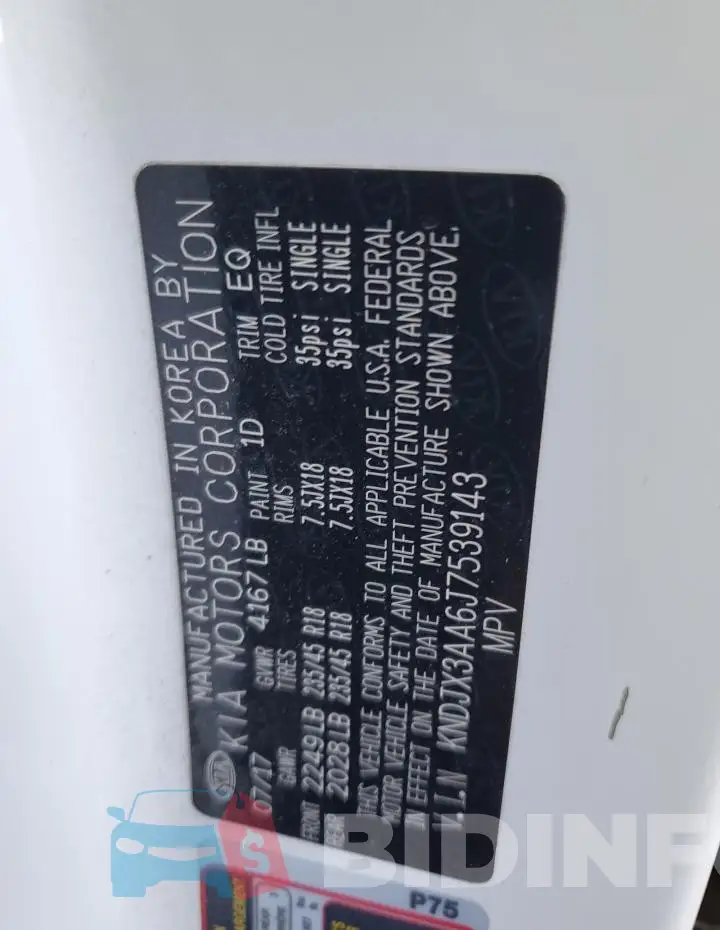 KNDJX3AA6J7539143 Photo# 12