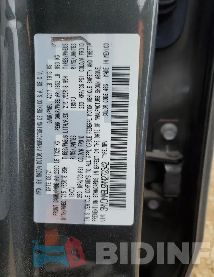 3MVDMABL9MM272342 Photo# 14