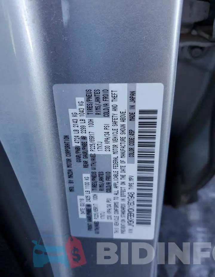 JM3KFBBM0K1601948 Photo# 13