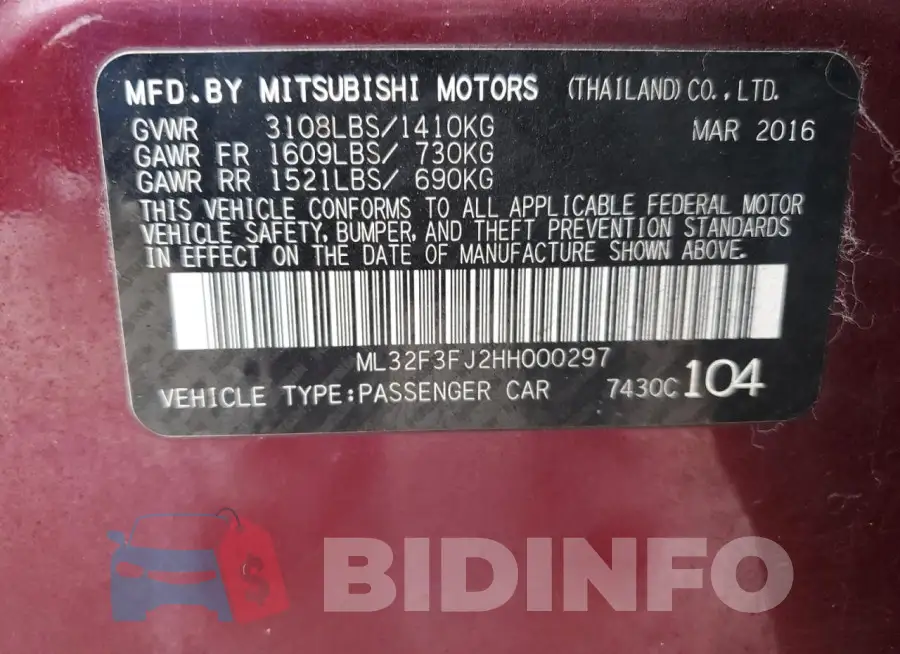 ML32F3FJ2HH000297 Photo# 12