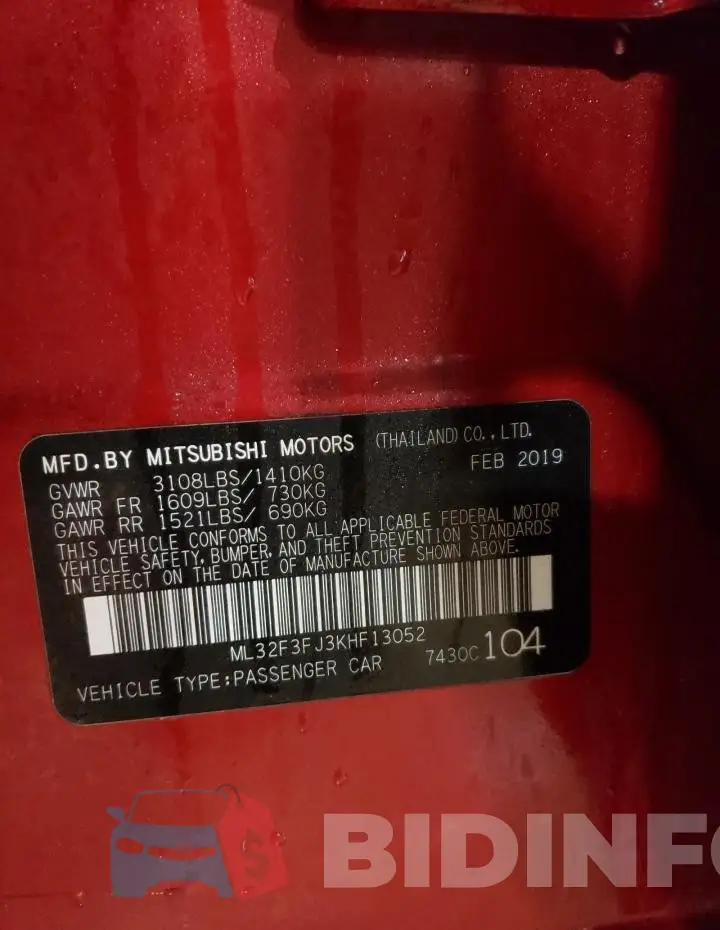 ML32F3FJ3KHF13052 Photo# 12