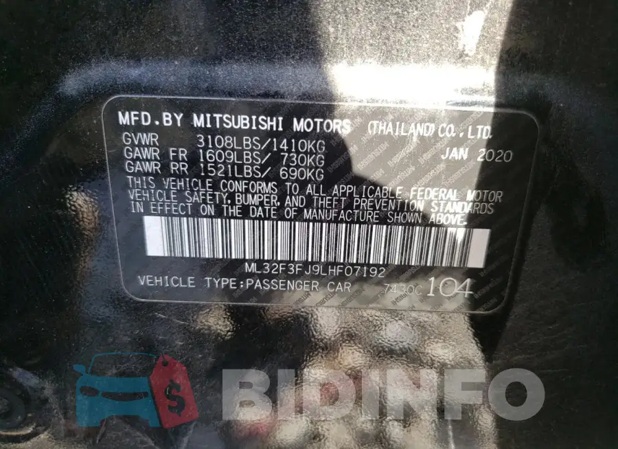 ML32F3FJ9LHF07192 Photo# 12