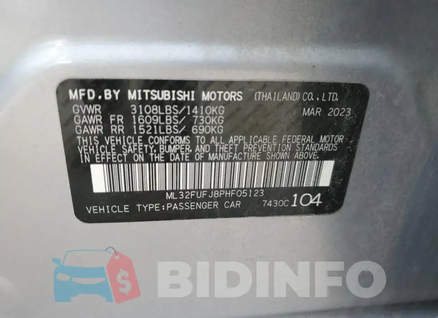 ML32FUFJ8PHF05123 Photo# 12