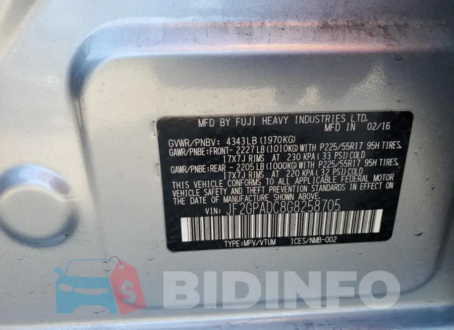JF2GPADC8G8258705 Photo# 12
