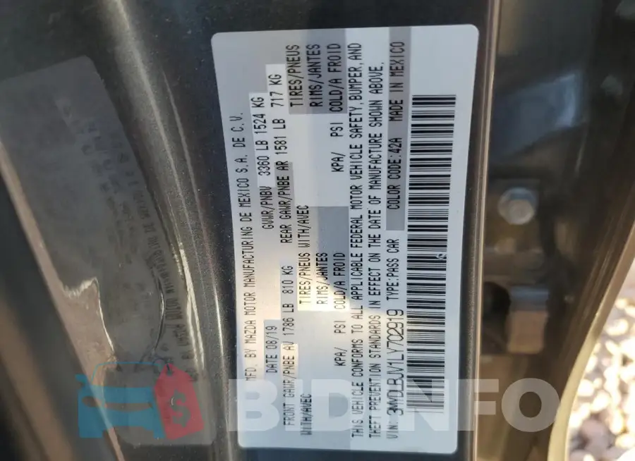 3MYDLBJV1LY702919 Photo# 12