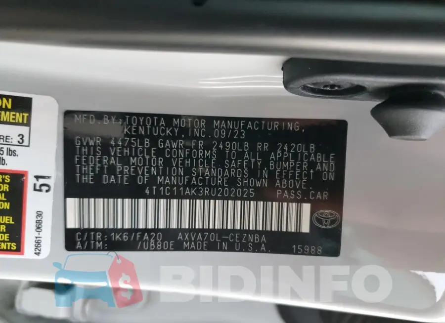 4T1C11AK3RU202025 Photo# 12