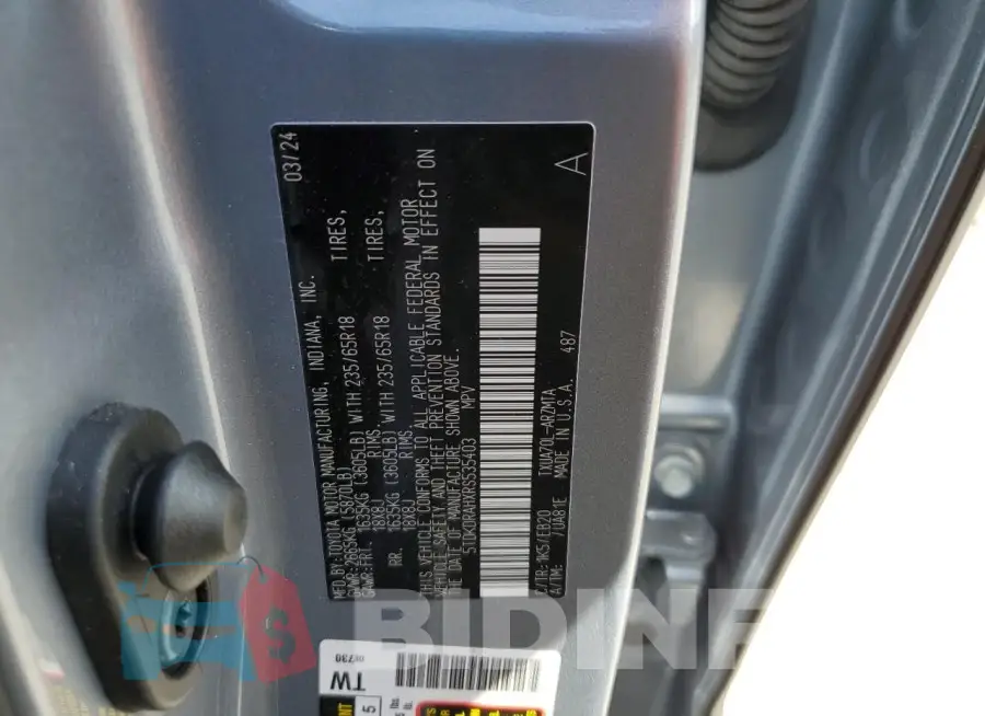 5TDKDRAHXRS535403 Photo# 13
