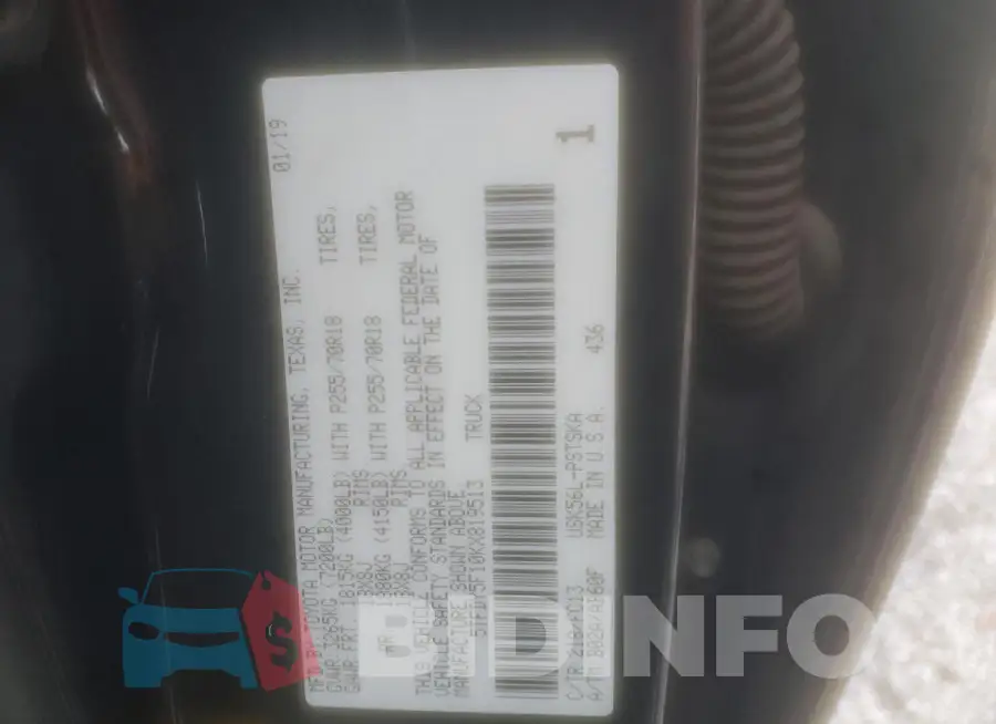 5TFDY5F10KX819513 Photo# 12
