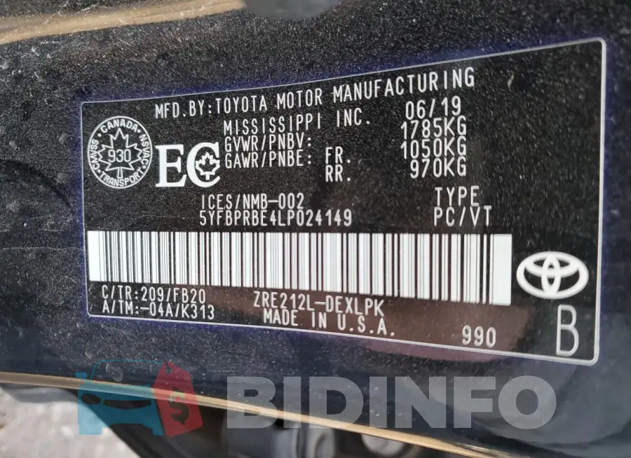 5YFBPRBE4LP024149 Photo# 12