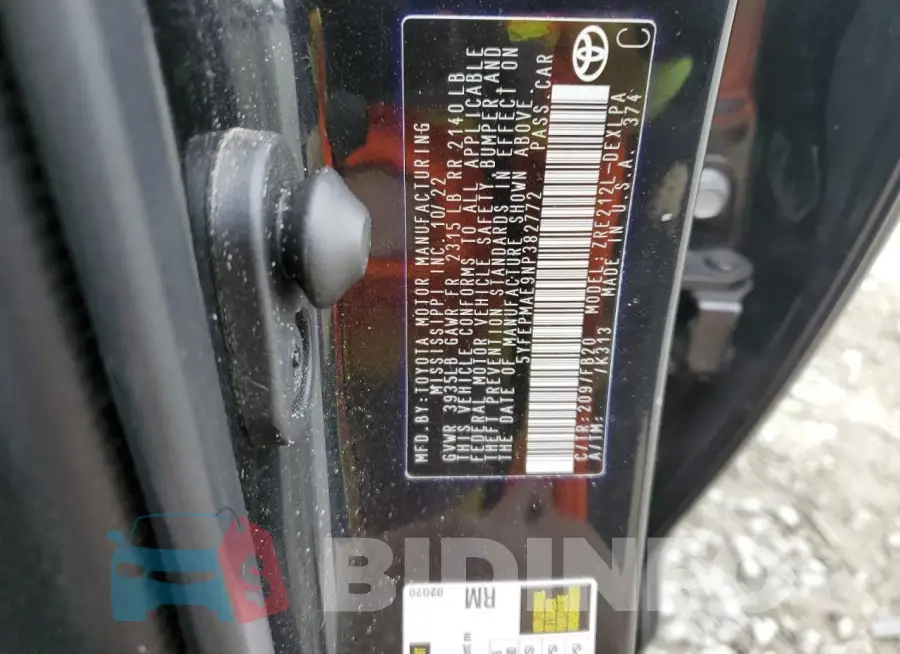 5YFEPMAE9NP382772 Photo# 13