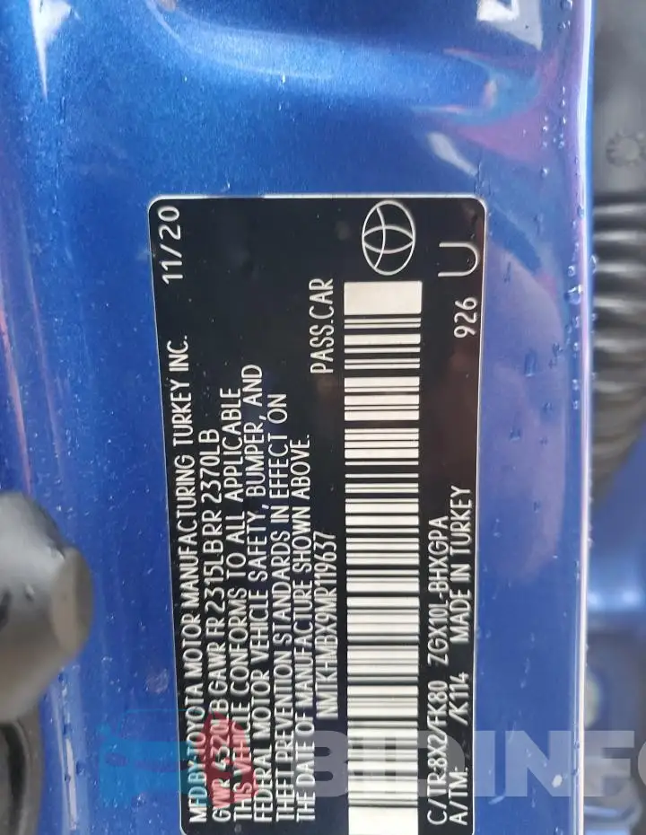 NMTKHMBX9MR119637 Photo# 13