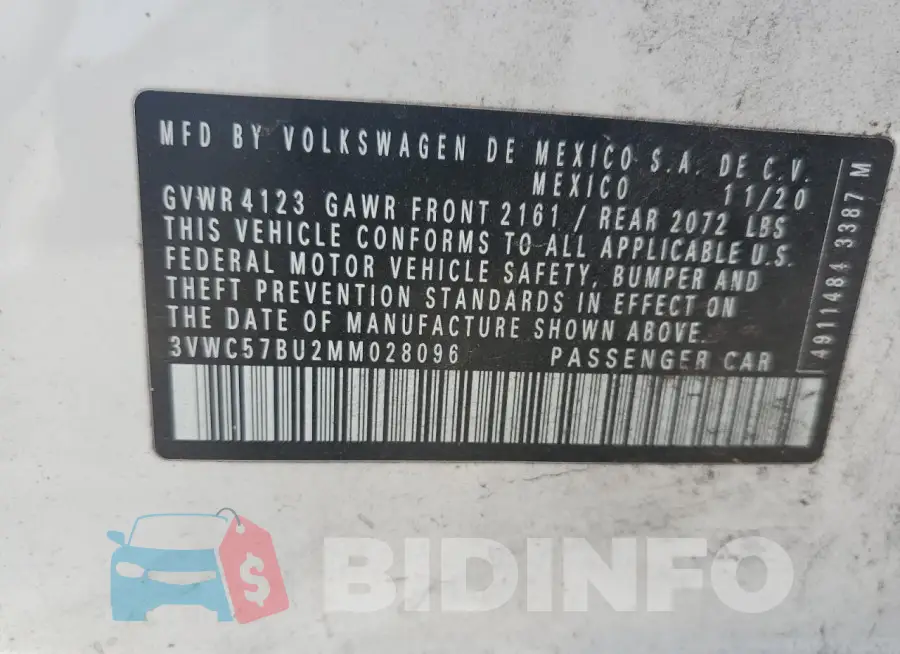 3VWC57BU2MM028096 Photo# 12