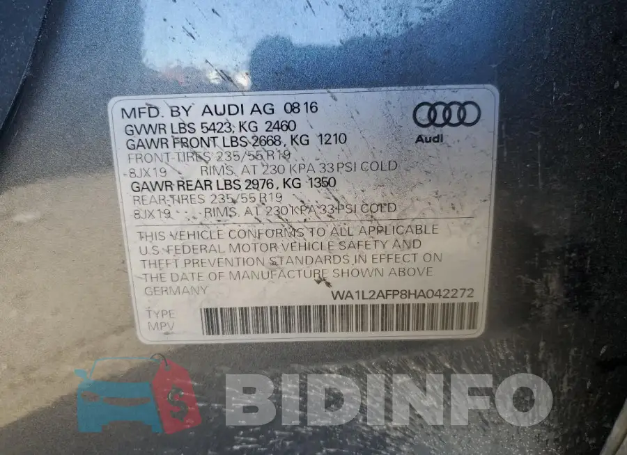 WA1L2AFP8HA042272 Photo# 12