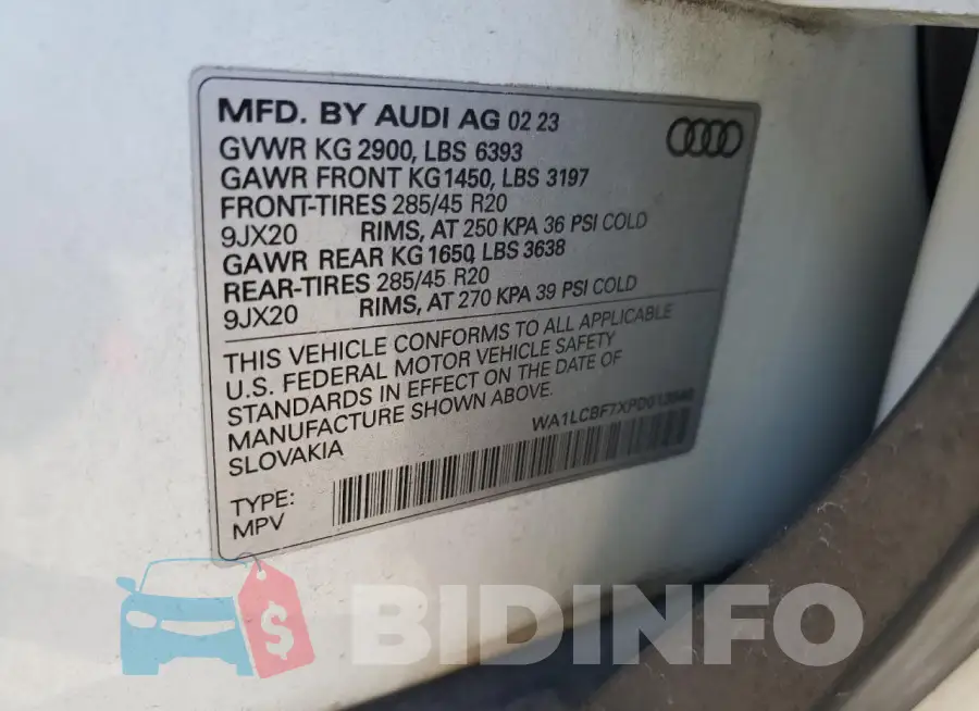 WA1LCBF7XPD013940 Photo# 13