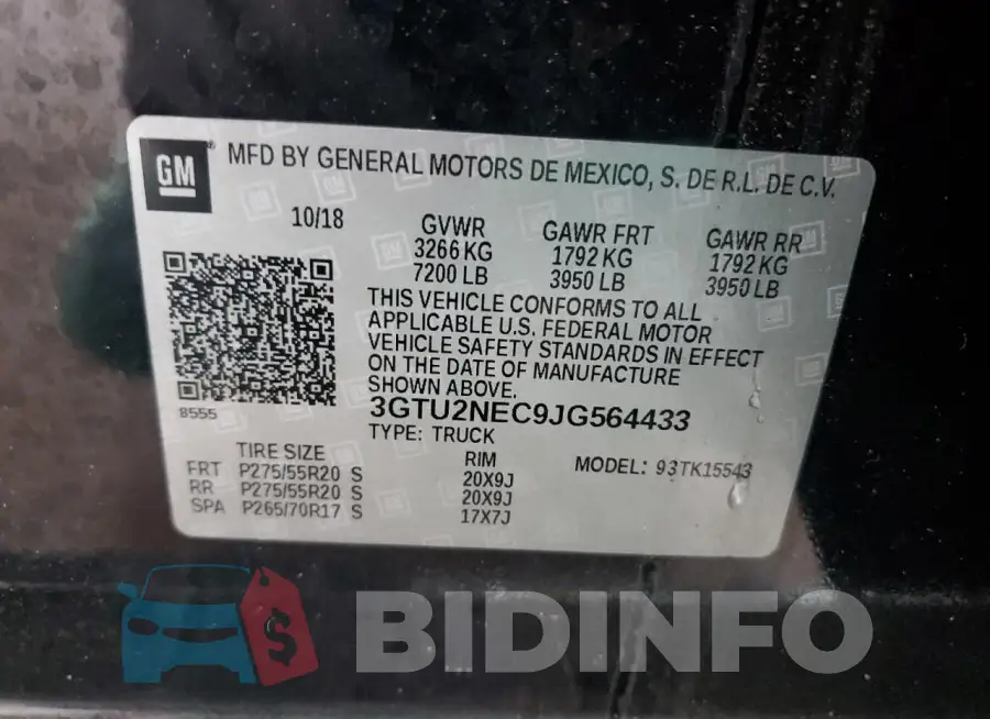 3GTU2NEC9JG564433 Photo# 12