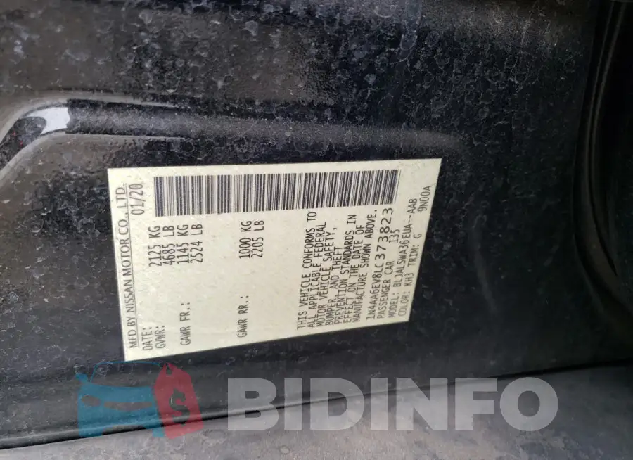 1N4AA6EV8LC373823 Photo# 12