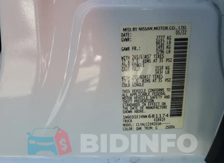 1N6ED1EJ4NN681174 Photo# 12