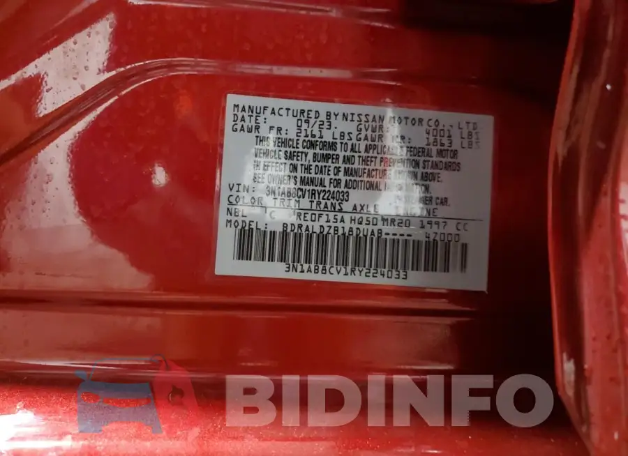 3N1AB8CV1RY224033 Photo# 12