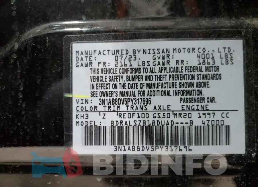 3N1AB8DV5PY317696 Photo# 12
