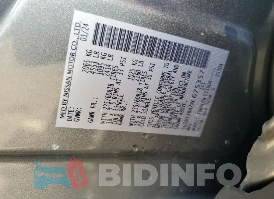 5N1BT3BA7RC675357 Photo# 14