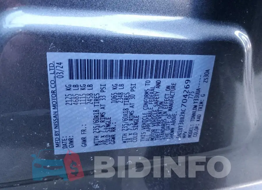 5N1BT3BB2RC704269 Photo# 14
