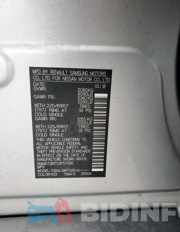 KNMAT2MT5JP571181 Photo# 13