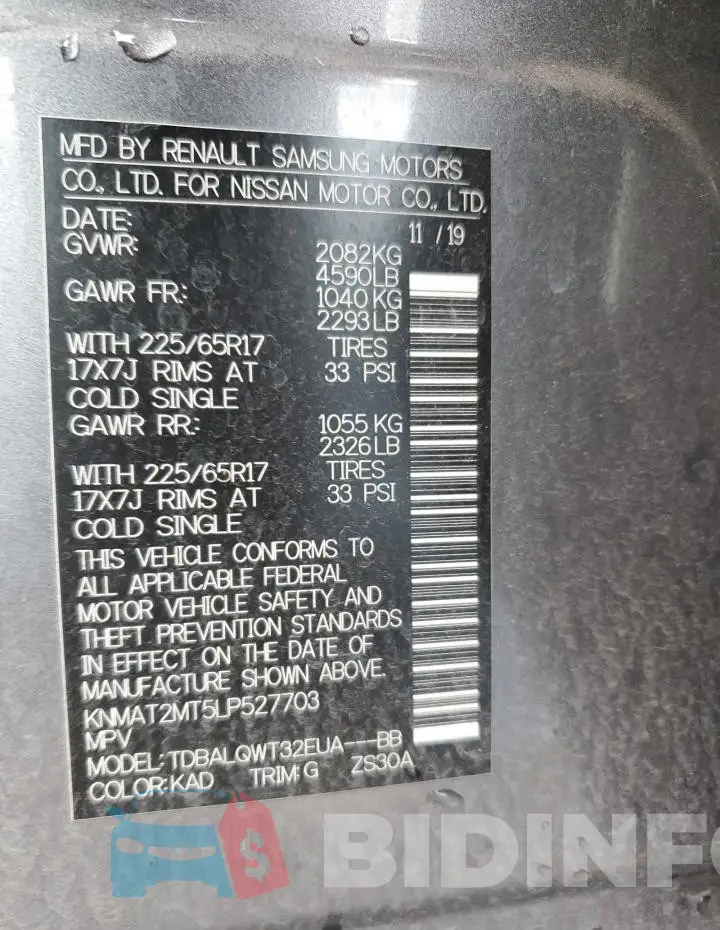 KNMAT2MT5LP527703 Photo# 13