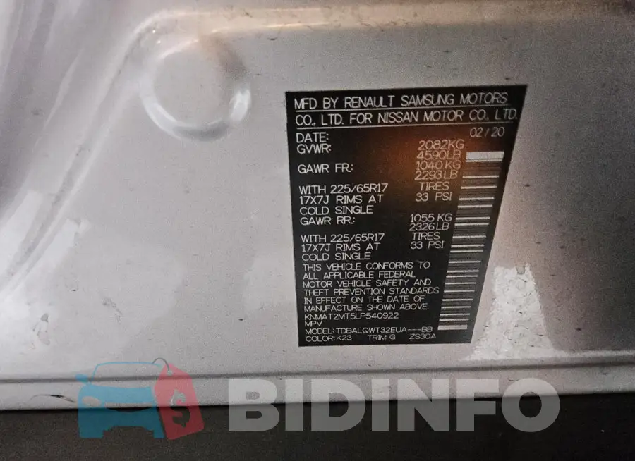 KNMAT2MT5LP540922 Photo# 13