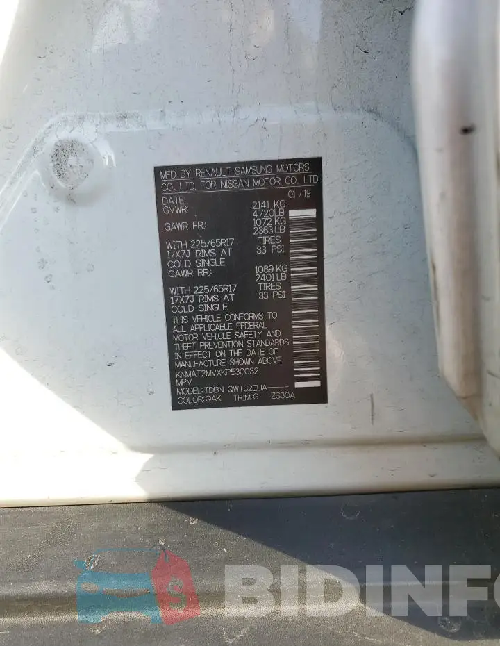 KNMAT2MVXKP530032 Photo# 13