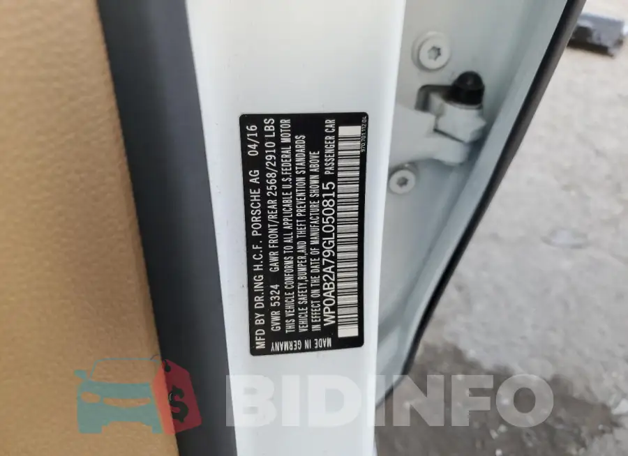 WP0AB2A79GL050815 Photo# 13
