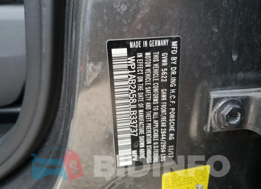 WP1AB2A58JLB33737 Photo# 13