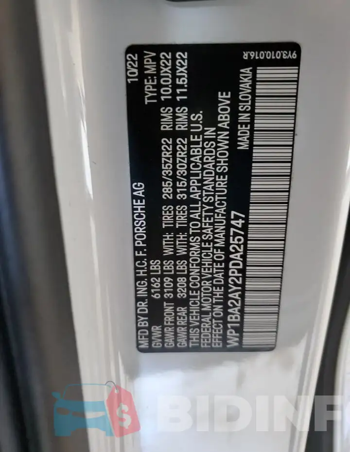 WP1BA2AY2PDA25747 Photo# 13