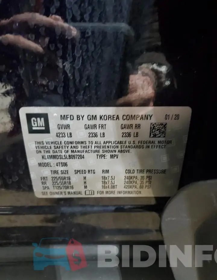 KL4MMDSL5LB097204 Photo# 14