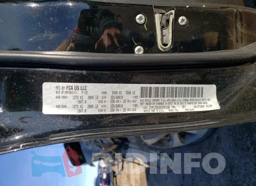 1C4PJMDX2KD491936 Photo# 13