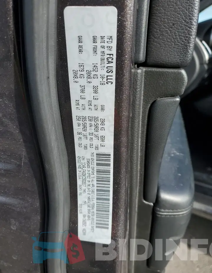 1C4RJFAG5KC563517 Photo# 13