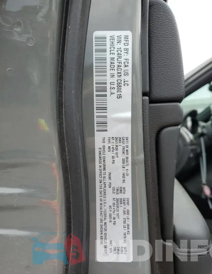 1C4RJFAGXMC688015 Photo# 14
