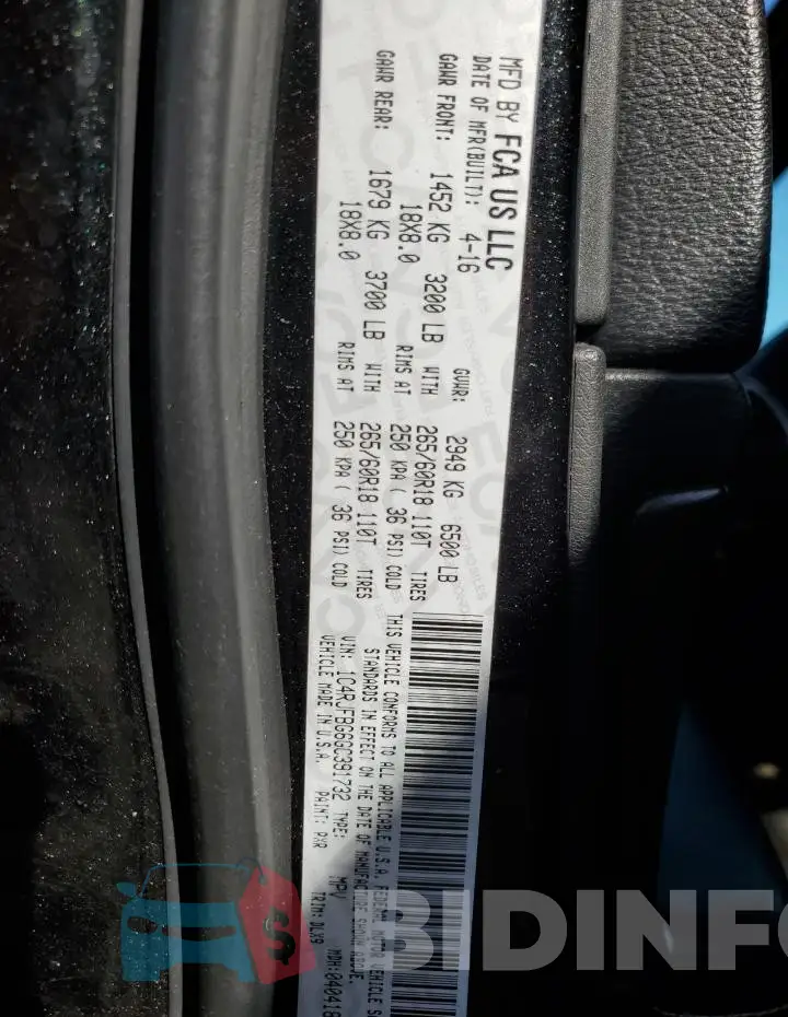 1C4RJFBG6GC391732 Photo# 12
