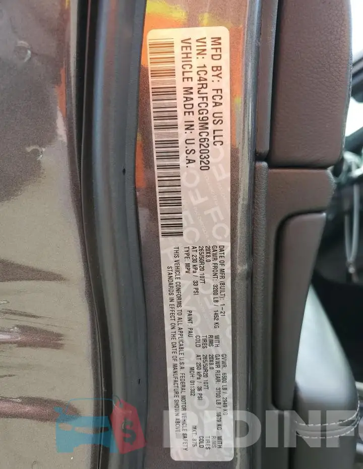 1C4RJFCG9MC620320 Photo# 13
