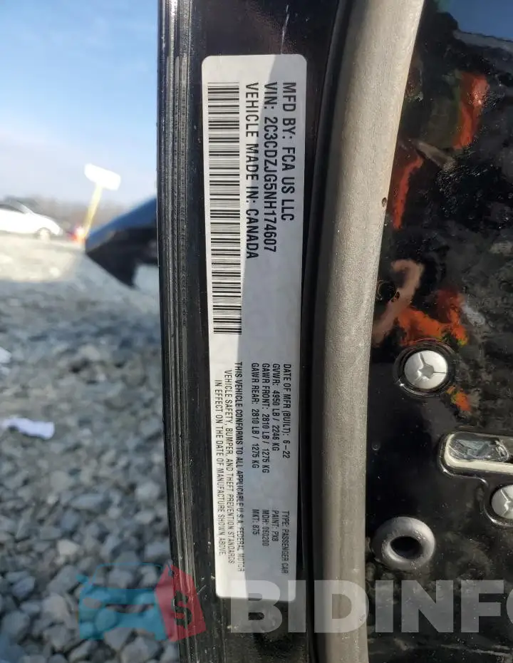 2C3CDZJG5NH174607 Photo# 13