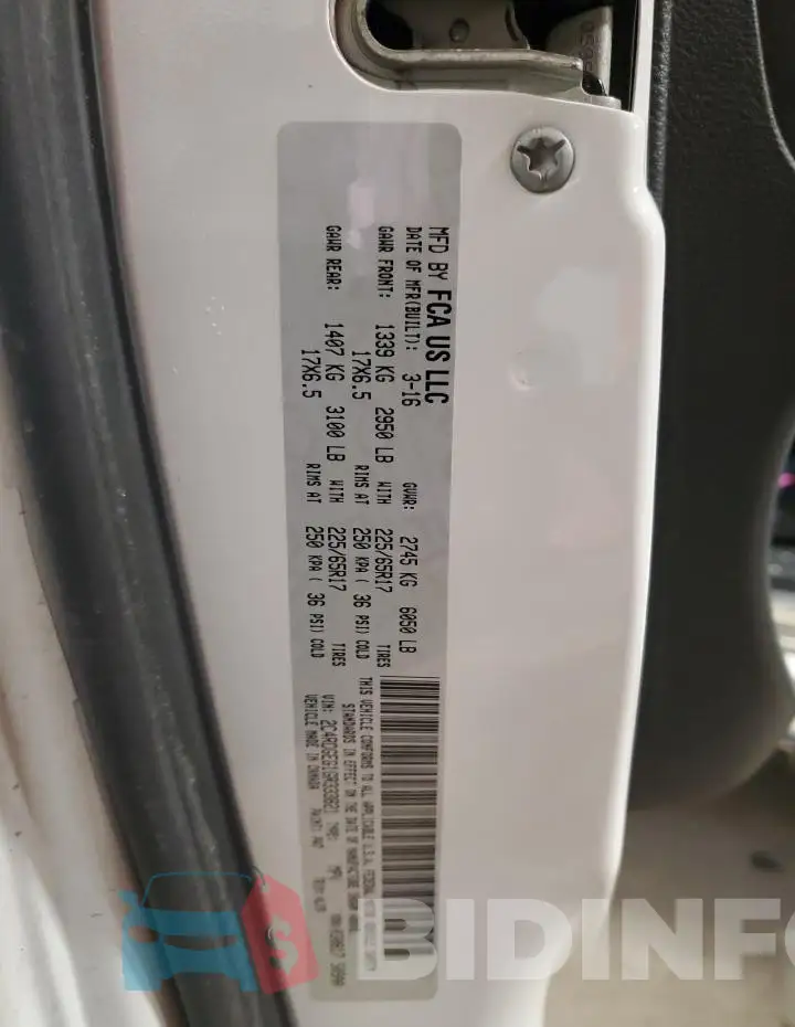 2C4RDGEG1GR333821 Photo# 14