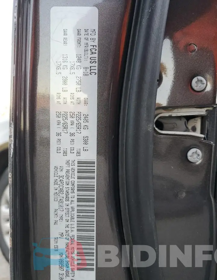 3C4PDCAB2JT491017 Photo# 14