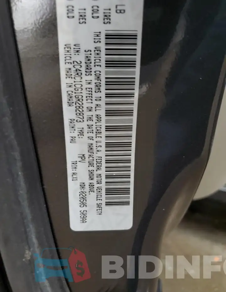 2C4RC1CG1GR282873 Photo# 14