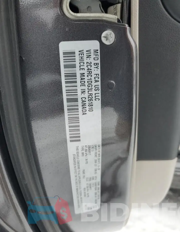 2C4RC1DG3LR261810 Photo# 13