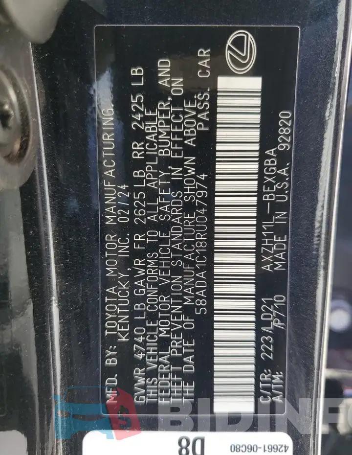 58ADA1C18RU047974 Photo# 13
