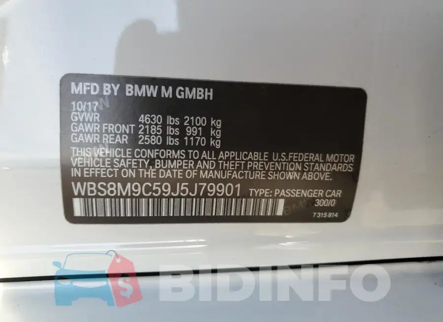 WBS8M9C59J5J79901 Photo# 12