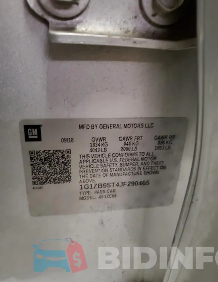 1G1ZB5ST4JF290465 Photo# 12