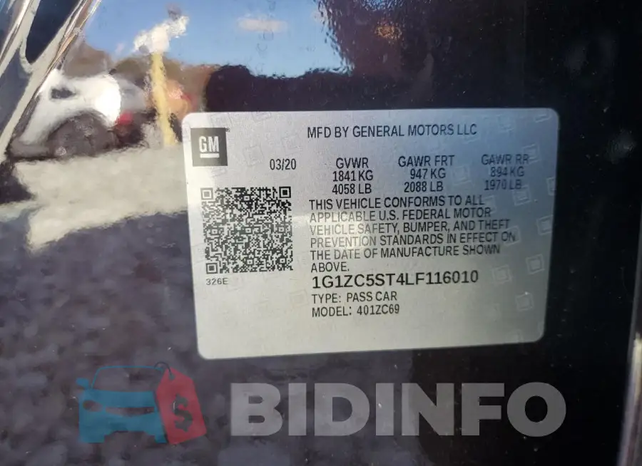 1G1ZC5ST4LF116010 Photo# 12