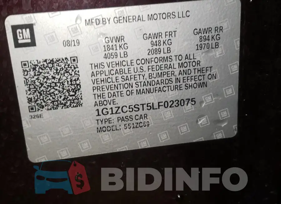 1G1ZC5ST5LF023075 Photo# 12